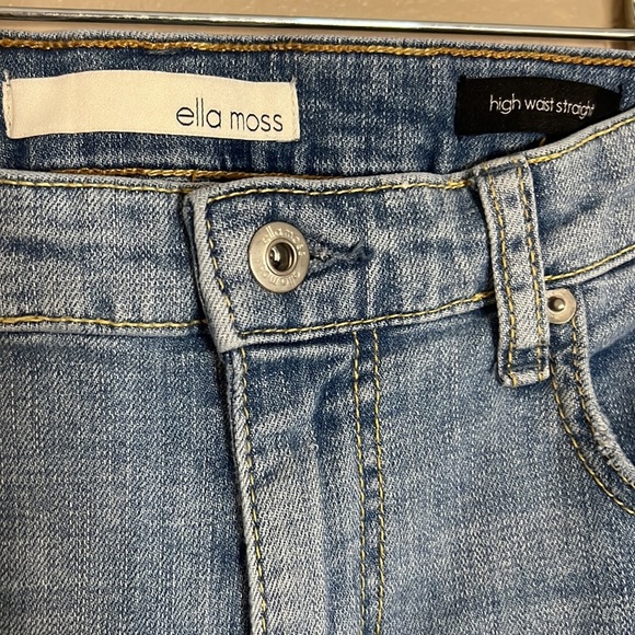 Anthropologie Ella Moss High Waist Straight Ankle Jeans - Picture 4 of 5